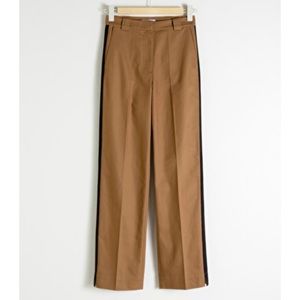Racer stripe trousers - beige